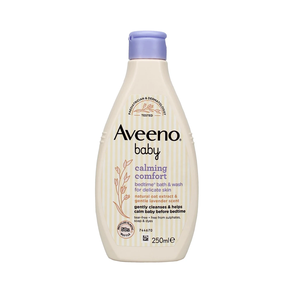 Aveeno Baby Calming Comfort Bedtime Bath & Wash for Deliocate Skin - 250ml product image