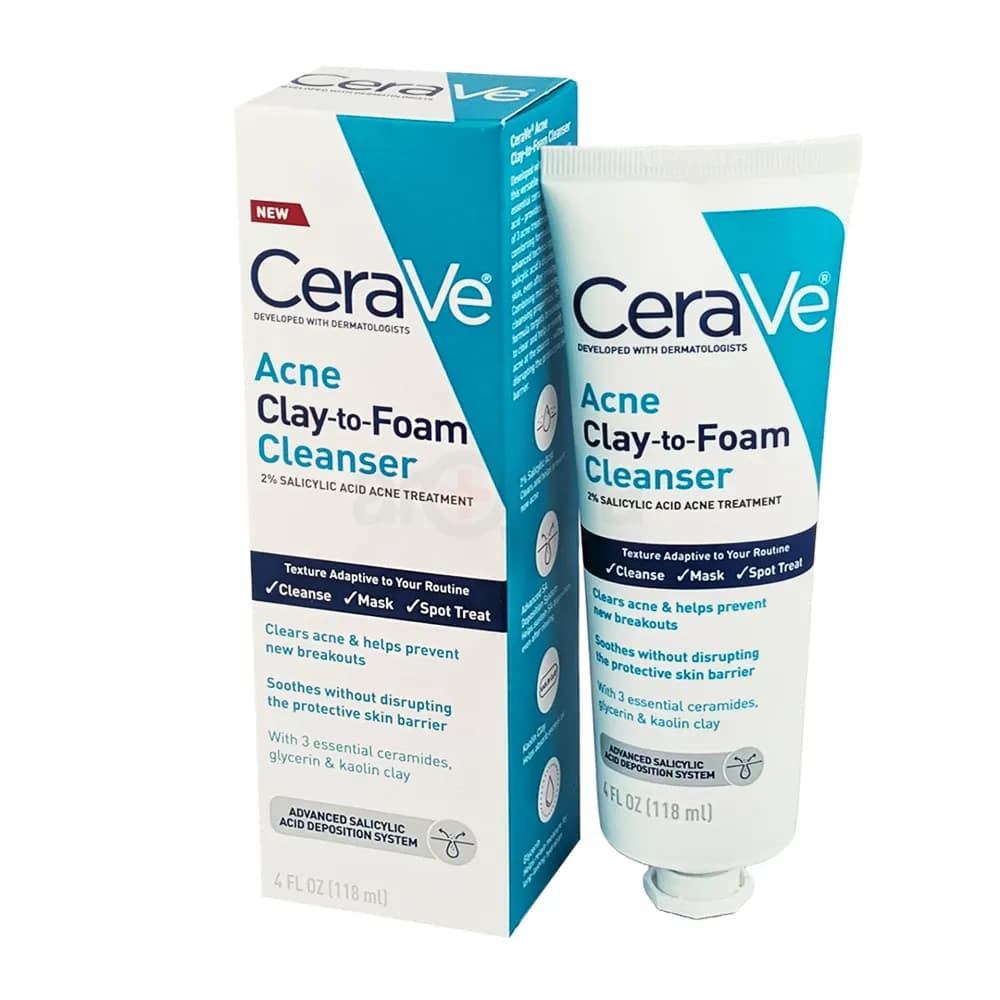 CeraVe Acne Clay To Foam Cleanser product image